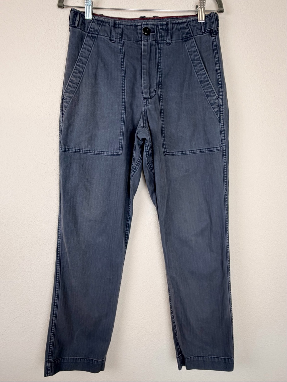 Alex Mill Straight-Leg Utility Pants in Washed Blue